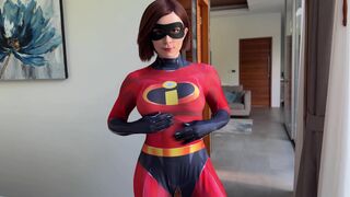 Sweetie Fox Elastigirl Cosplay Fucks And Deepthroat Till Facial Video