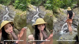 Auhneesh Nicole Sexy Adventure Girl Suck And Ride BBC in The River