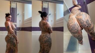 Annyalvesbrofficial Thicc Girl With Tattoo Nude Shower Sextape