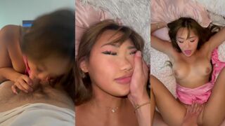 Bunni Emmi Asian Chick Sucks a Thick Cock  and Gets Fucked Onlyfans Video