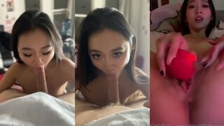 spicylittlebunny Asian Petite Vibrating Wet Pussy While Fucking Hard