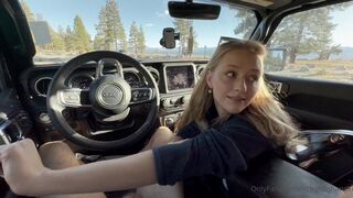 Littlepolishangel Beach Girl Giving Deep Blowjob in Car Onlyfans Video