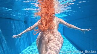 Alina Becker Shows Ass And Playing Tits Under Water Fansly Video