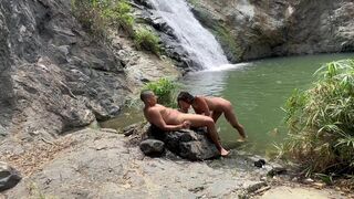 Guy took me to a river waterfall to get me DRIPPING. He CUM INSIDE me, FUCKED me missionary & doggy