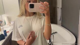 Breckie Hill Teases Hard Nipples In White T Shirt Onlyfans Video