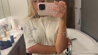 Breckie Hill Teases Hard Nipples In White T Shirt Onlyfans Video