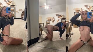 Gracecharisxo Shows Off Her Curvy Ass Infront Of Mirror Video