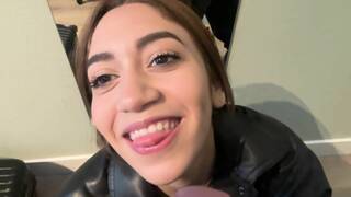 Artemis Carmona Walking Outside With Cum Facial Video