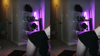 Jenna Lynn Meowri Booty Teasing In Stockings On Her Live Video