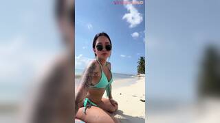 Kiki Cash Nude Tease On The Beach Leaked Onlyfans Video