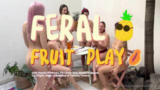 Stephinspace Fruit Play Lesbian Orgy Leaked Onlyfans Video