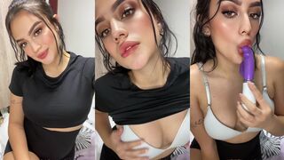 Karina Fernandez Sucking Dildo While Nipple Play Onlyfans Video