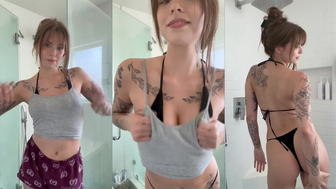 Nataliexking Teen Stripping in the Shower Onlyfans Video