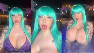 Bishoujomom Playing Massive Boobs in the Pool Fansly Video