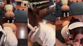 Veronica Perasso Gym Blowjob POV OnlyFans Video Leaked