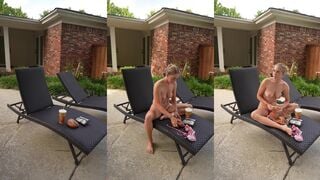 Grace Charis Eating While Fully Naked Outdoor Leaked Video