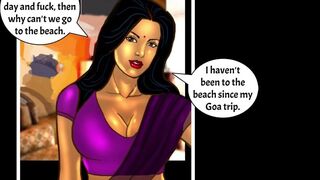 Seeing the amazing figure girlfriend Savita Bhabhi wearing bikini, the ass of Vedant’s friends burnt
 Indian Video