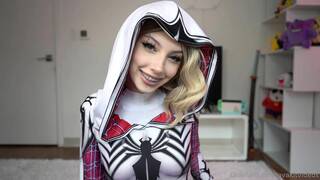 AvaLoveXo Spider Girl Blowjob Onlyfans Nude Video