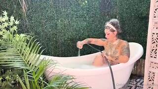 Danielle Colby Thicc Babe Nude Tease in Bathtub Onlyfans Video