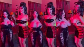 Bishoujomom Squeezing Massive Boobs With Lesbian Fansly Video