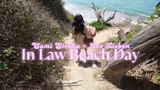 Brother's wife takes me to nude beach and CHEATS on her husband - Cami Strella x Lev Lieben