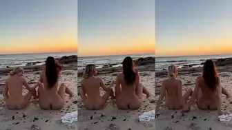 Madisyn Shipman Lesbian Nude Tease at the Beach Onlyfans Video