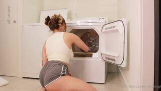 Just Wingit Nude Pussy Masturbation on Washing Machine Onlyfans Video