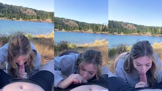 ThePrincessJess Outdoor Blowjob Cum Swallow Video Leaked