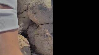 Splatxo Outdoor Nude Pussy Fuck on a Rock Onlyfans Porn Video