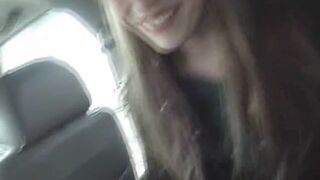 Sexy amateur blowjob in the car