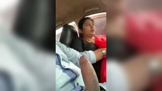 The owner’s beautiful wife sucked the driver’s cock in the car
 Indian Sextape