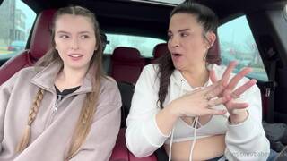 Babesafreak Lesbian Nude Tease in Car Onlyfans Video