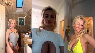 Lindsey Pelas Sexy Swim Wear Try On Haul Live Stream Video