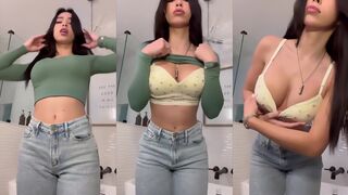 Kawaii Sofey Squeezing Boobs in Bra Onlyfans Video