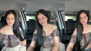 Carolina Novoa Teasing Ass and Vibrating Pussy in Car Video