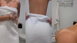 Scarlet Vas Nude Booty Tease After Shower Leaked Video