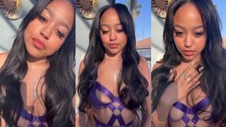 B_iancaaaaaa Teasing in Sexy Purple Lingerie Onlyfans Video