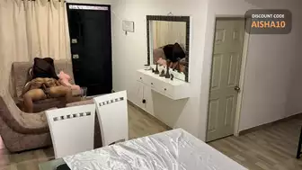Aisha & Juan Super Horny latina Makes delivery Guy try a Monica Moments Doll and then her Booty