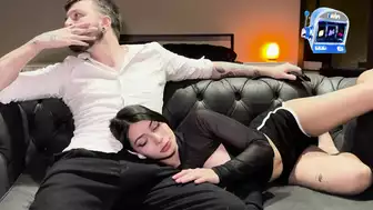 Meg Vicious love watching Netflix with my stepdad, can I lie on your lap