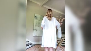 Ashley Tervort Nude Robe Strip Video Leaked