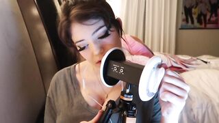 Jinx ASMR Relaxing Heavy Breathing and Ear Rubbing Video