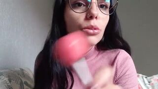 Jessy ASMR Lollipop Licking Leak