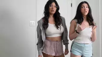 Petite step sister and her big titty bff wanted to make a sex tape - Jane Wilde and Cami Strella