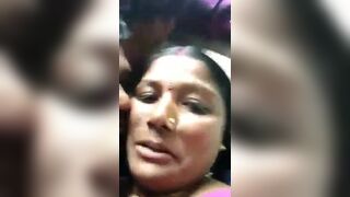 Nephew kisses with rustic aunty
 Indian Video Tape