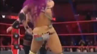 Amazing WWE Sasha Banks sloppy Blowjob porn and nudes