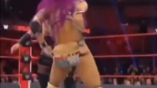 Amazing WWE Sasha Banks sloppy Blowjob porn and nudes