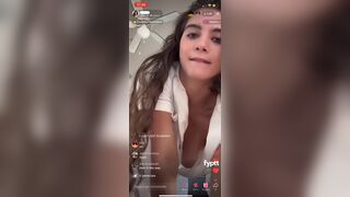 Mckinley Bethel Nipple Slip on Instagram Live