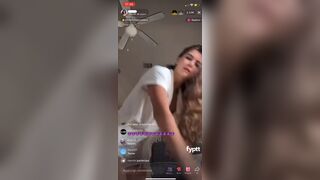 Mckinley Bethel Nipple Slip on Instagram Live