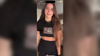 Mckinley Bethel Nipple Slip on Instagram Live doing Exericises