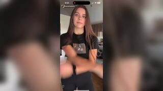 Mckinley Bethel Nipple Slip on Instagram Live doing Exericises